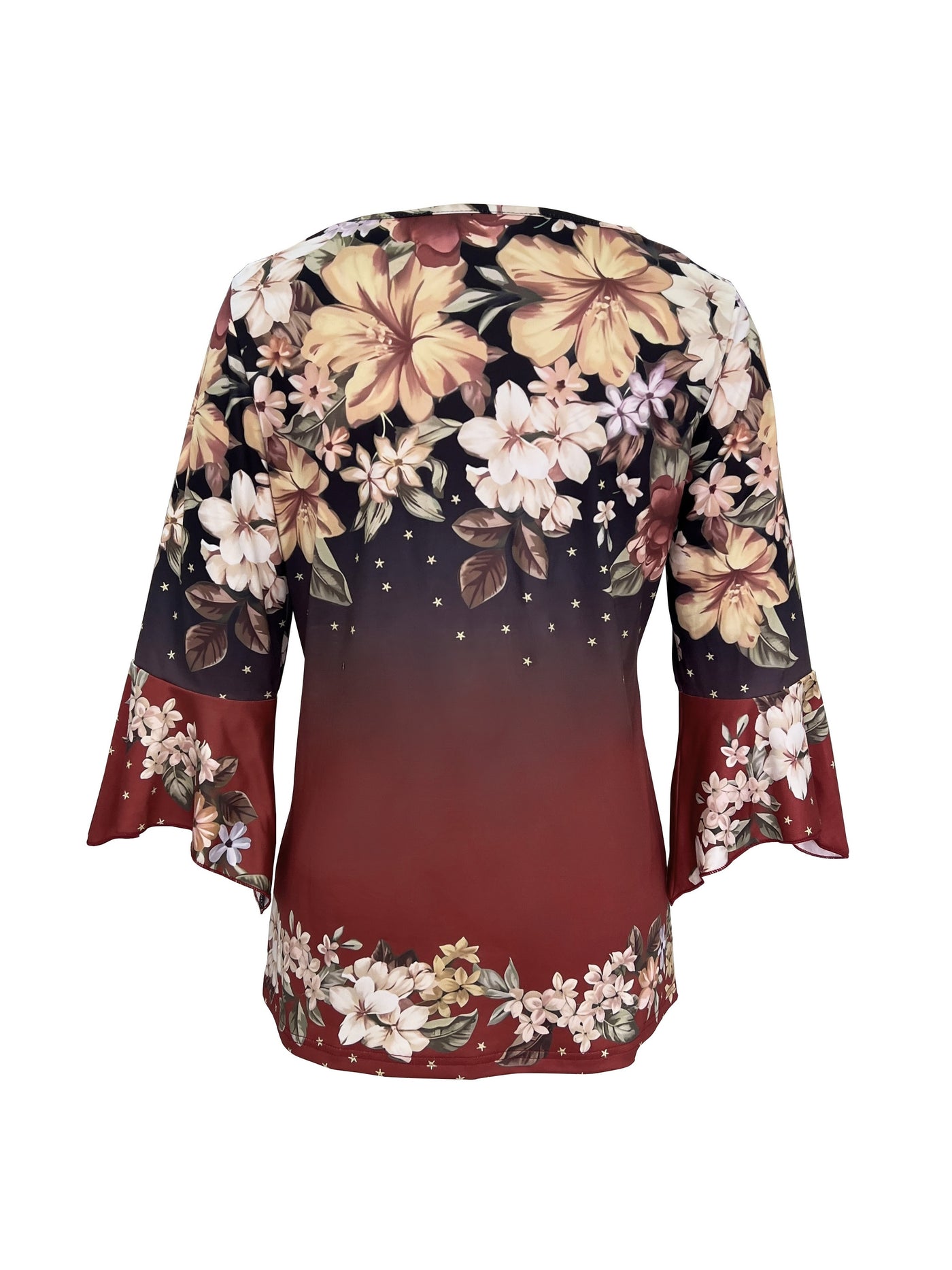 Salomé | Haut Floral à Col V