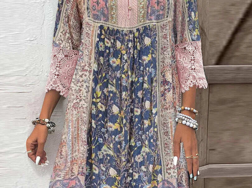 Irène | Robe imprimée romantique avec confort irrésistible