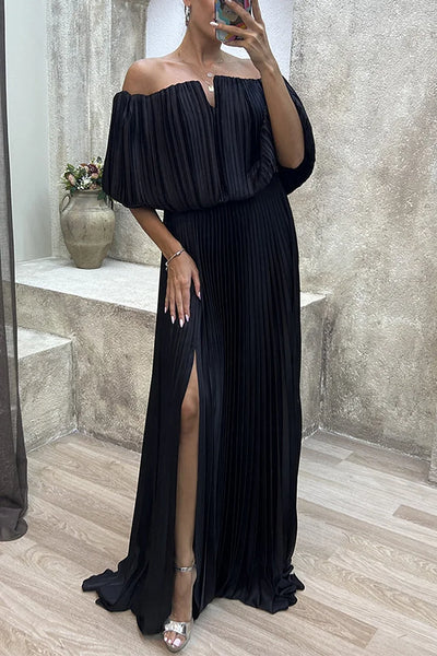Rory | Robe Maxi Plissée Élégante