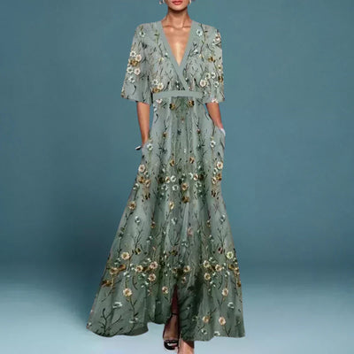 Jamie | Robe Élégante à Motifs Floraux