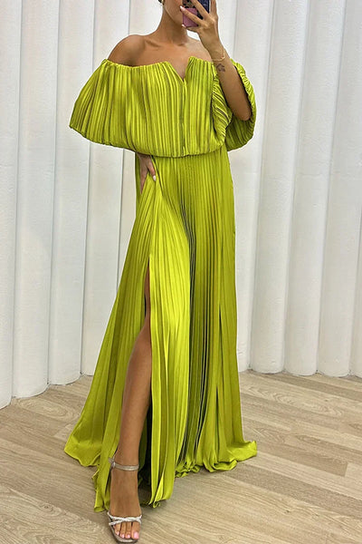 Rory | Robe Maxi Plissée Élégante