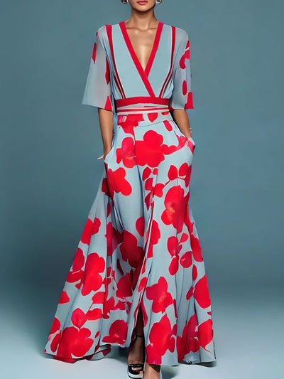 Jamie | Robe Élégante à Motifs Floraux