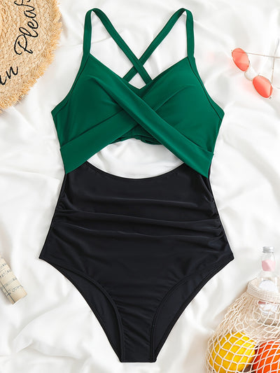 Josephine | Maillot de bain avec décolleté croisé et découpe