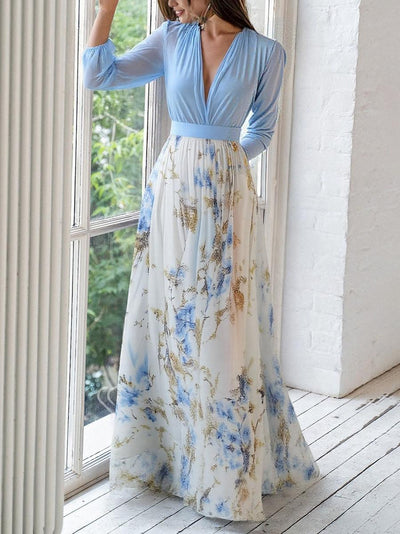 Harper | Robe longue avec imprimé floral éblouissant