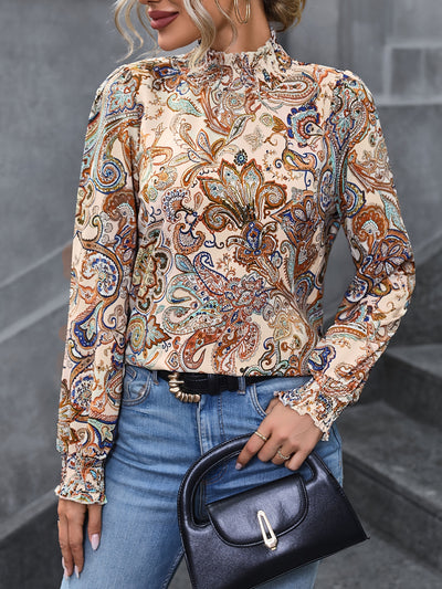 Zélie | Chemise Paisley à Motifs Floraux
