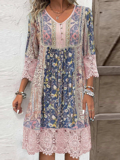 Irène | Robe imprimée romantique avec confort irrésistible