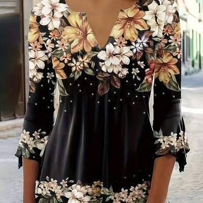 Salomé | Haut Floral à Col V