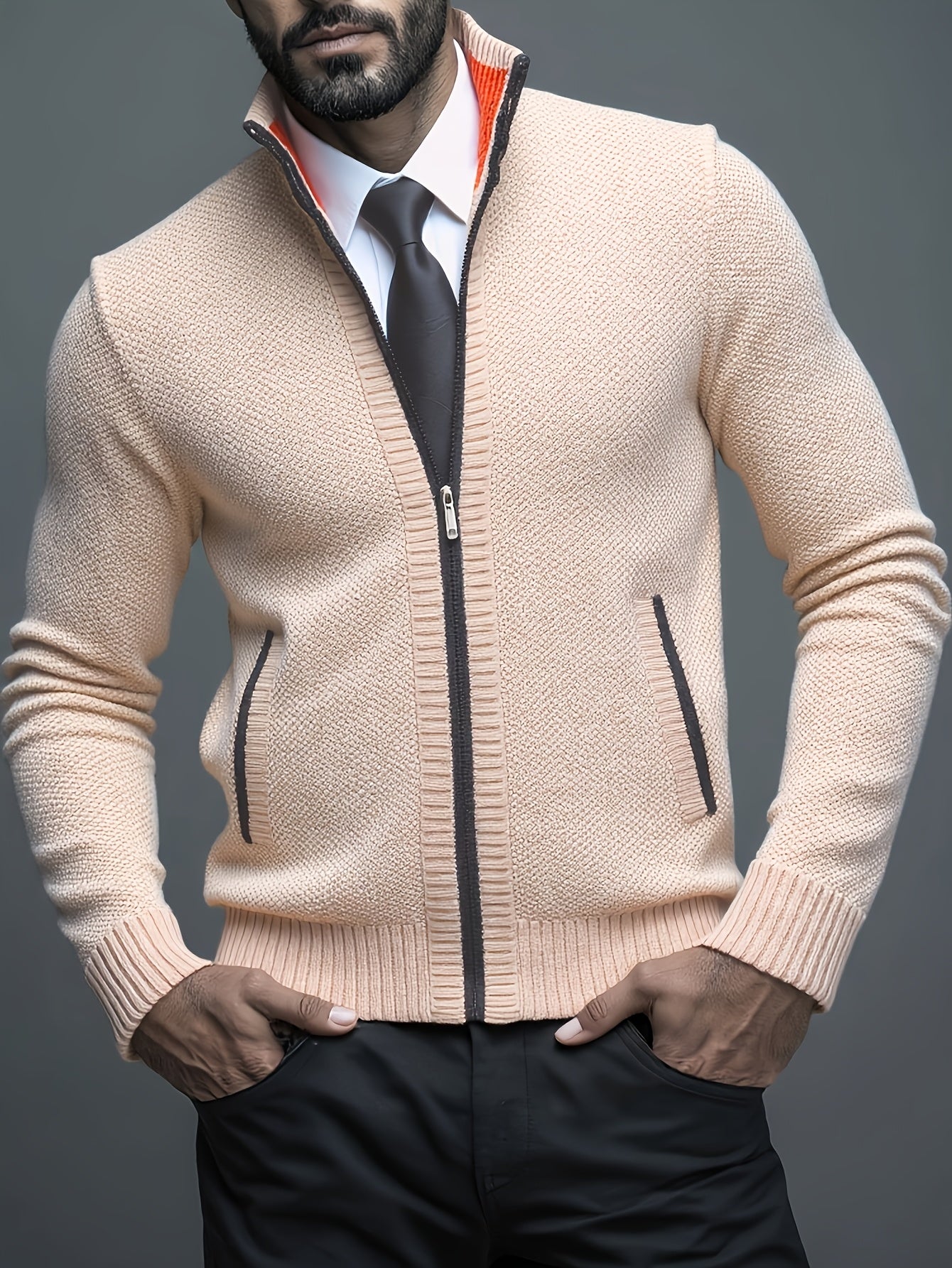 Théodore | Cardigan zippé en maille