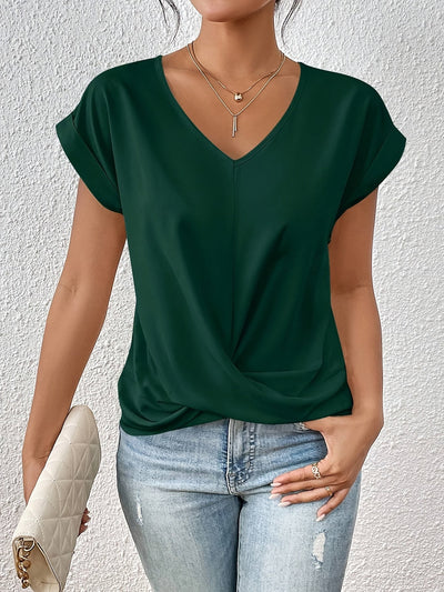 Eloise | T-shirt femme à col en cœur élégant et confortable