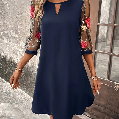 Marcelline | Robe Élégante à Manches Florales