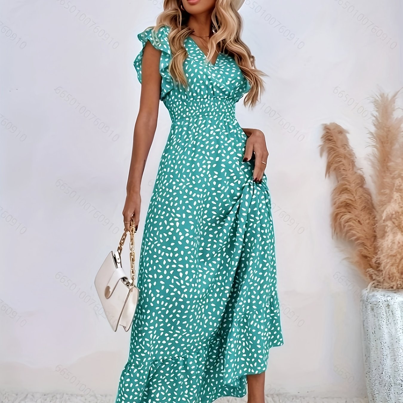 Rosalie | Robe Longue Florale Portefeuille