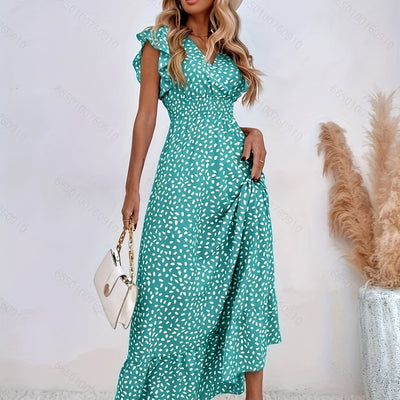 Rosalie | Robe Longue Florale Portefeuille