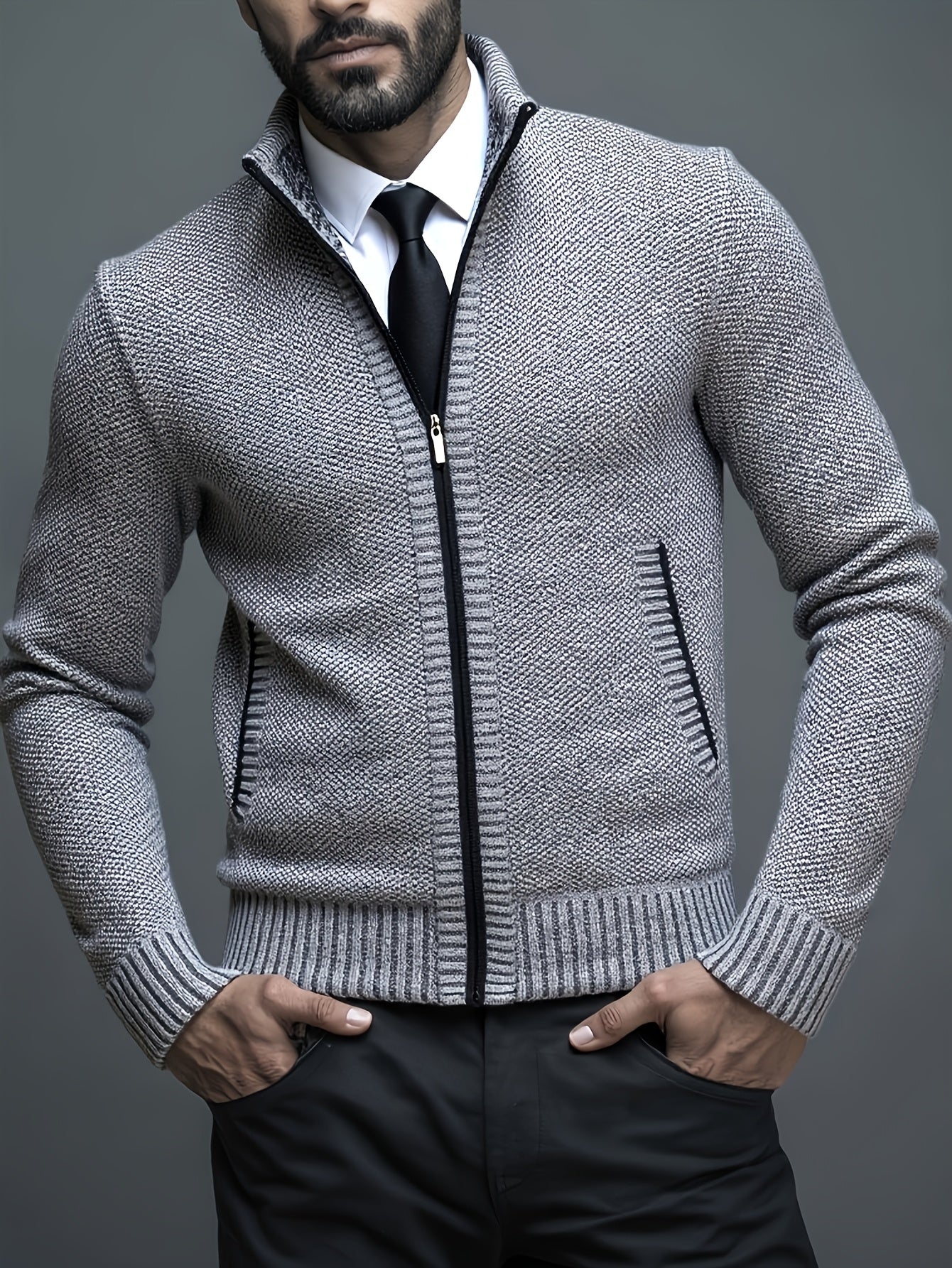 Théodore | Cardigan zippé en maille