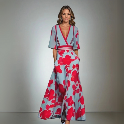 Jamie | Robe Élégante à Motifs Floraux