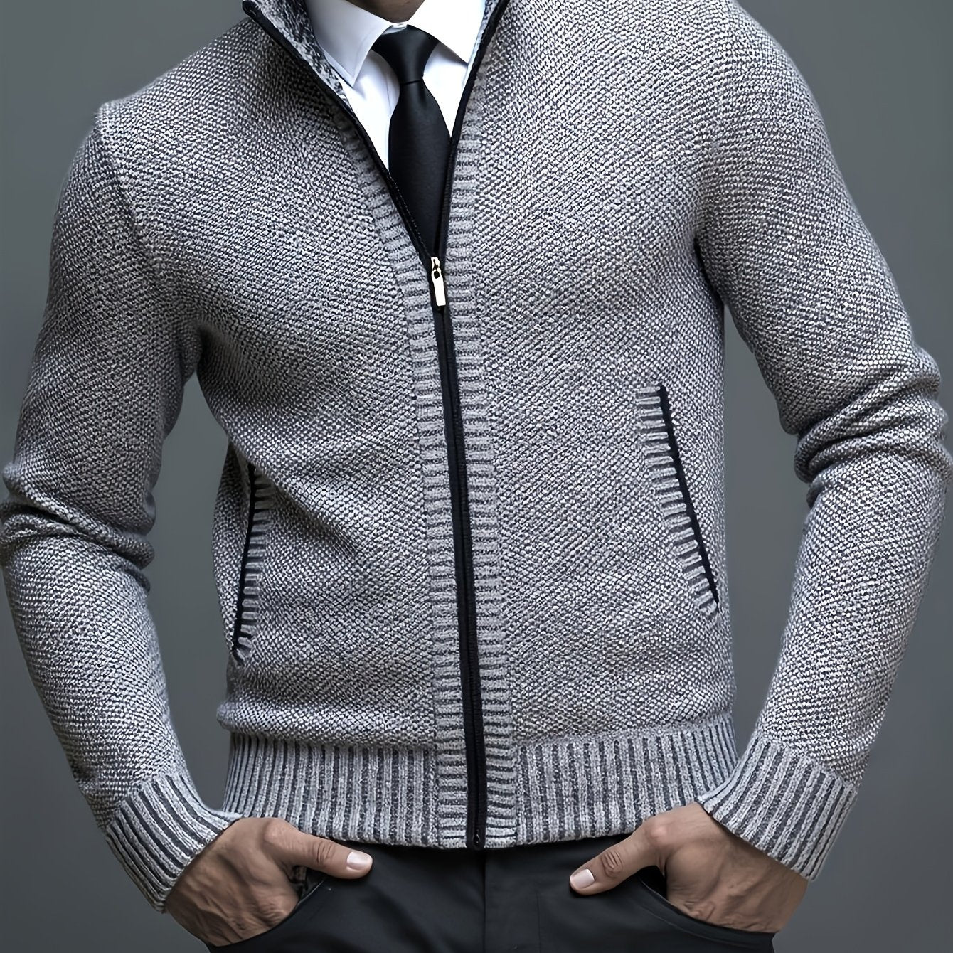 Théodore | Cardigan zippé en maille