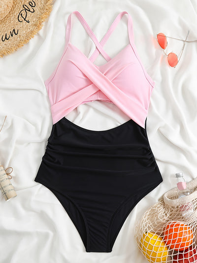 Josephine | Maillot de bain avec décolleté croisé et découpe