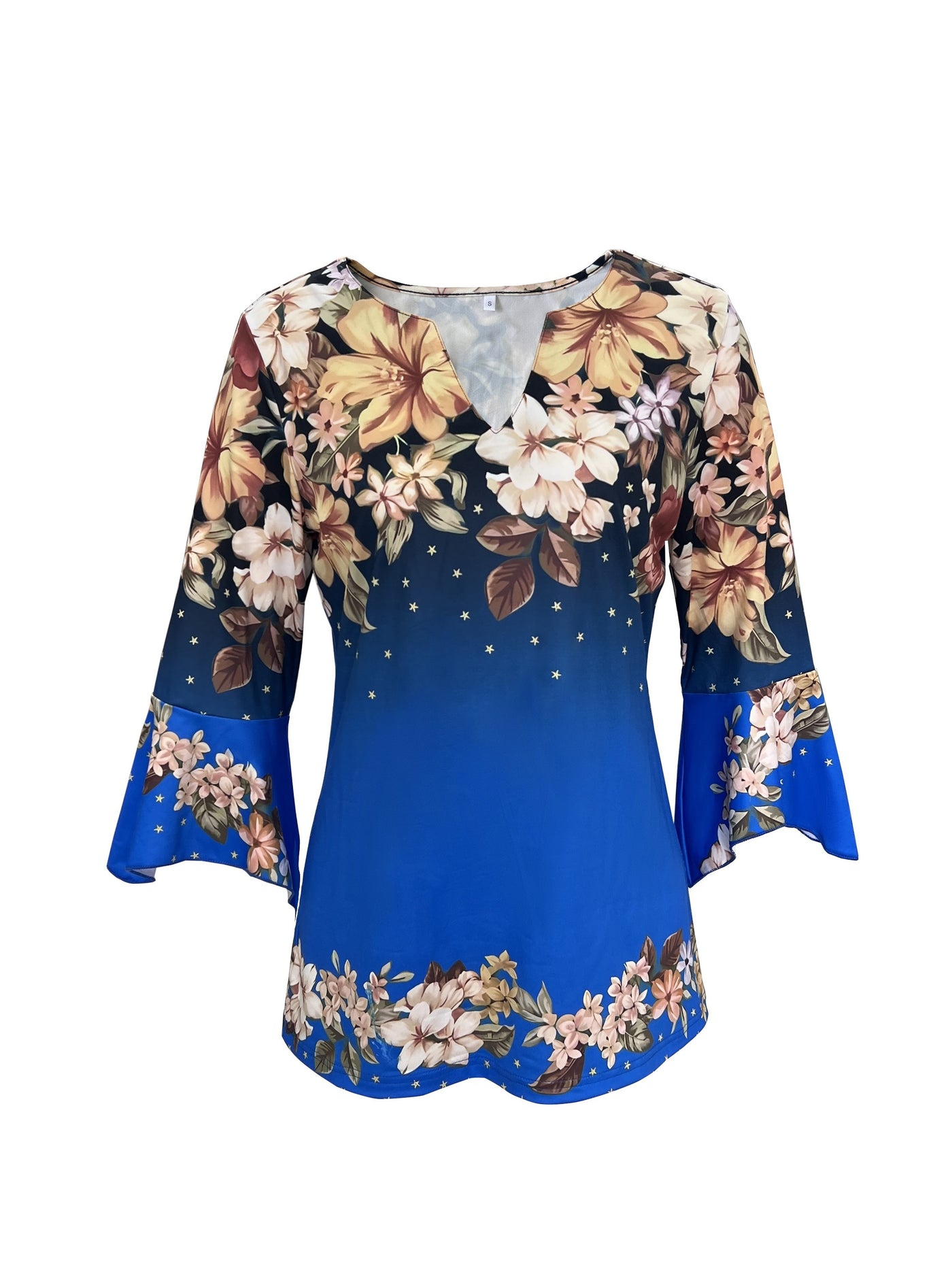 Salomé | Haut Floral à Col V