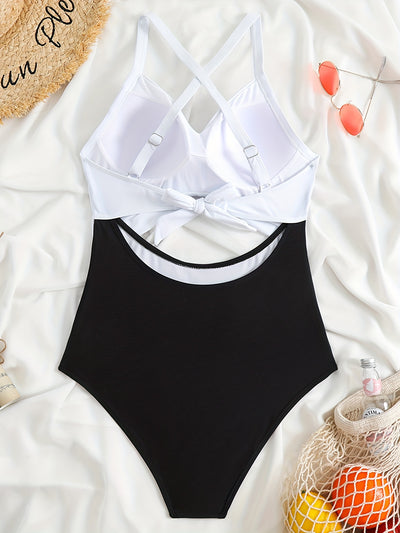 Josephine | Maillot de bain avec décolleté croisé et découpe
