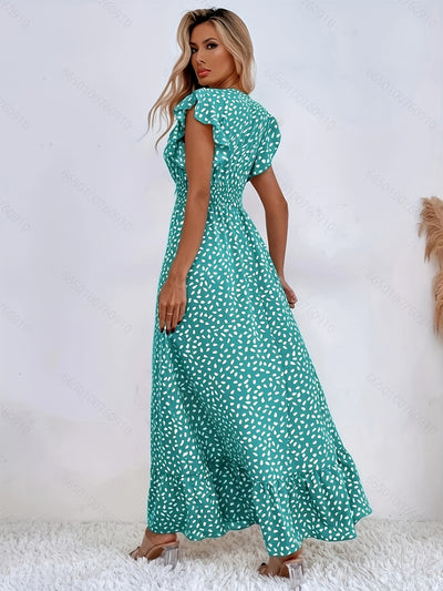 Rosalie | Robe Longue Florale Portefeuille