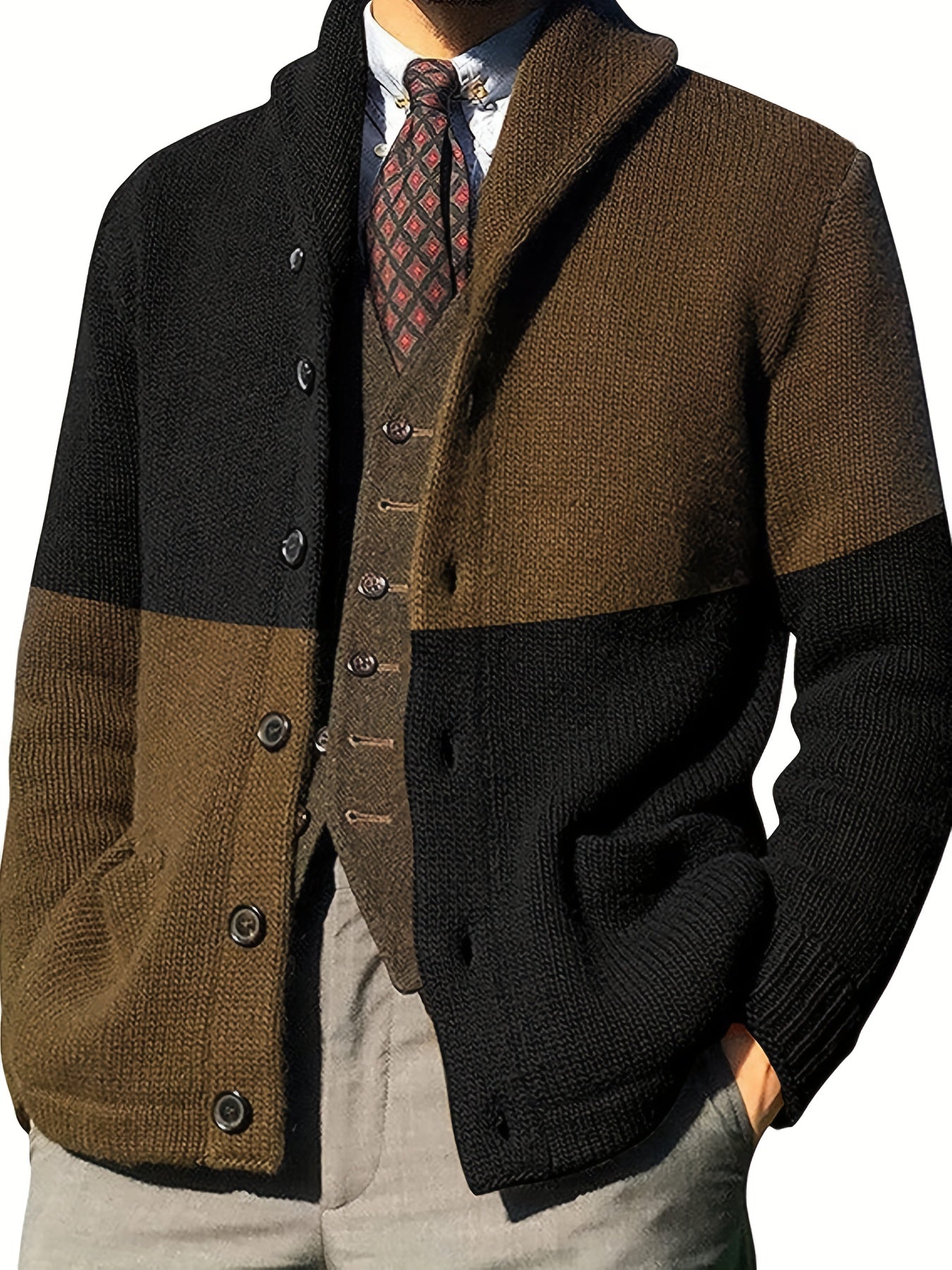 Bastien | Veste en maille boutonnée