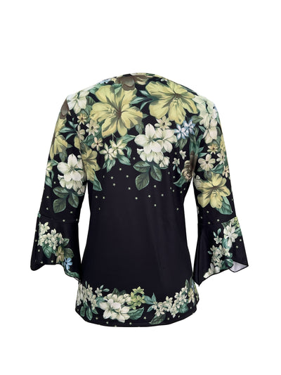 Salomé | Haut Floral à Col V