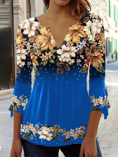 Salomé | Haut Floral à Col V