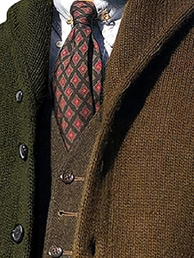 Bastien | Veste en maille boutonnée