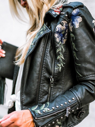Livia | Veste avec broderie florale rétro