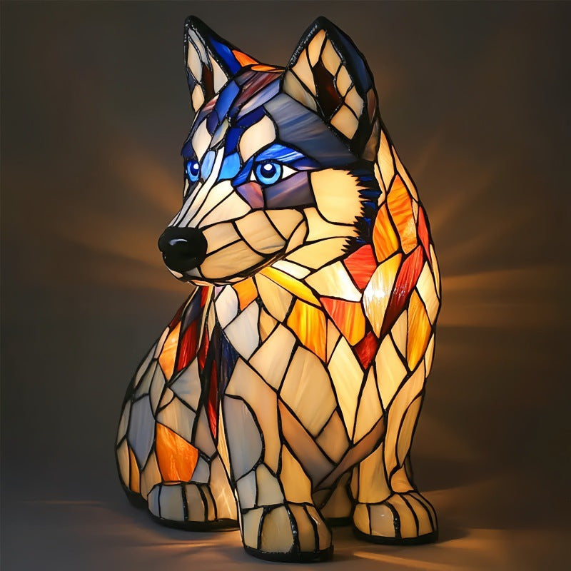 Brunel | Lampe Tiffany Magisk en forme de chien