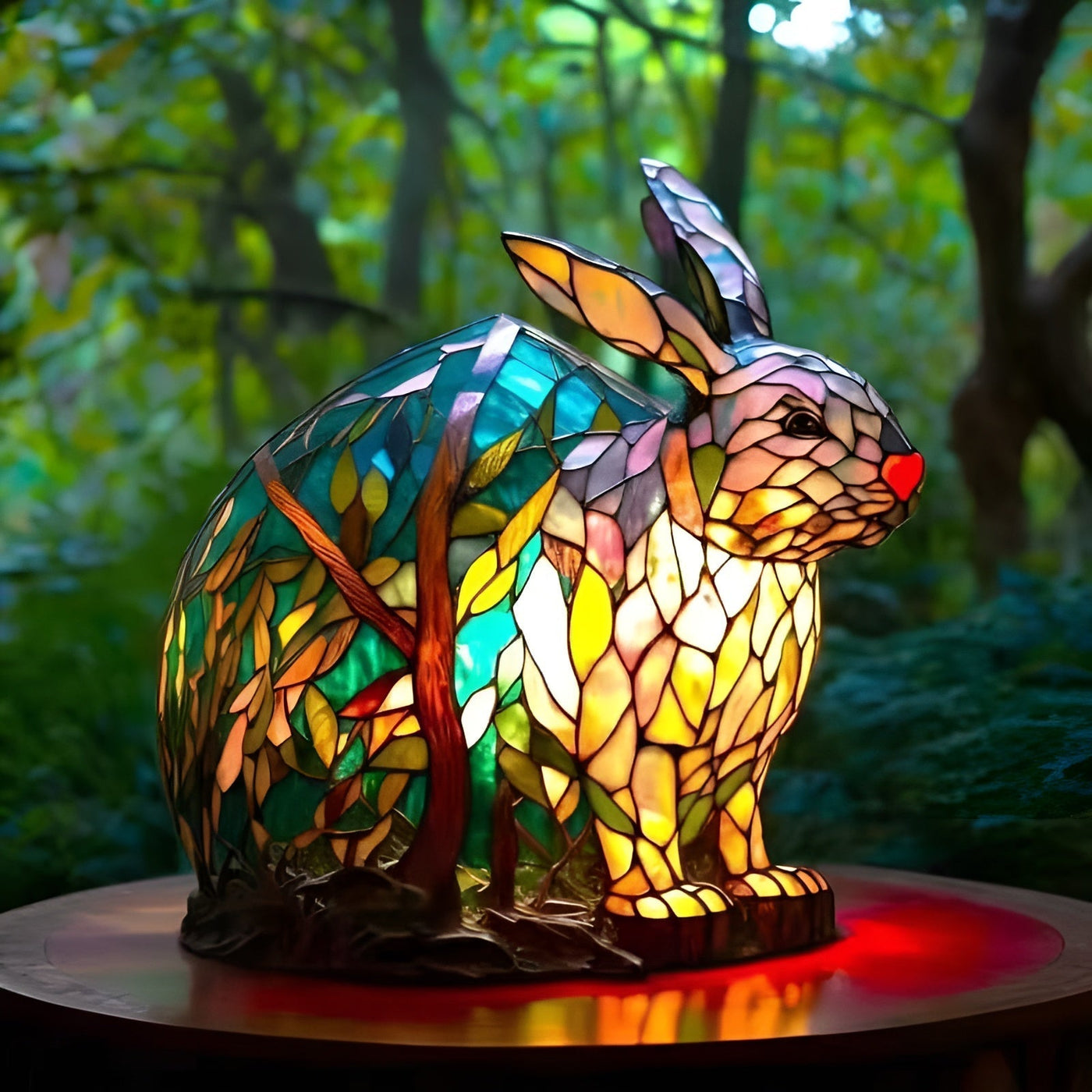 Rosco | Lampe Tiffany Magisk en forme de lapin
