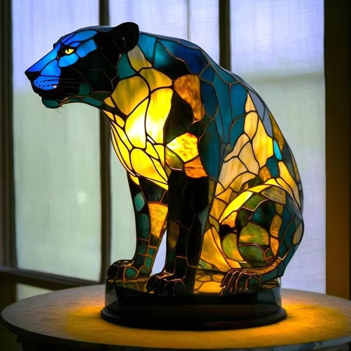 Éliott | Lampe Magisk Panthère en Tiffany