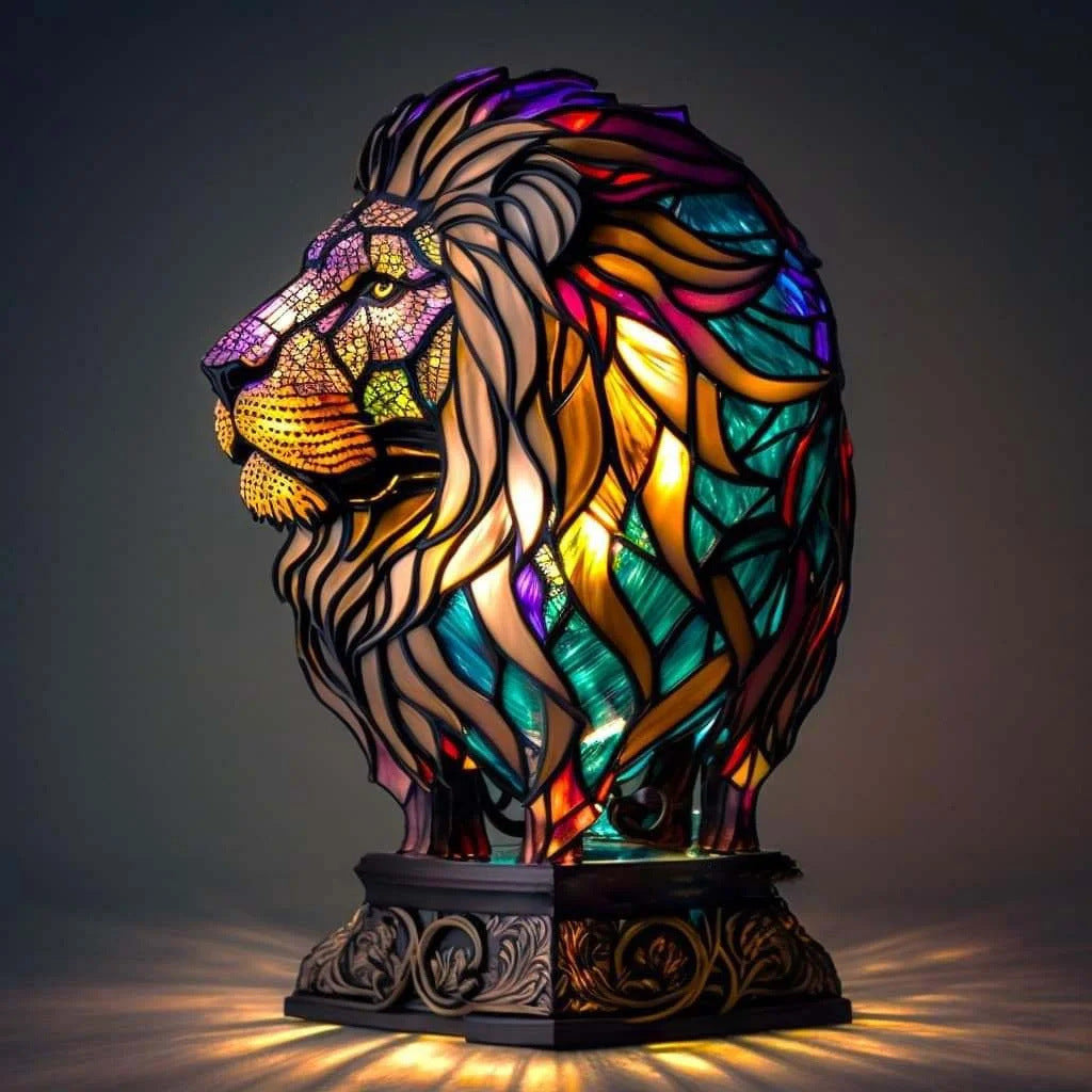 Olrik | Lampe Tiffany Magisk Lion