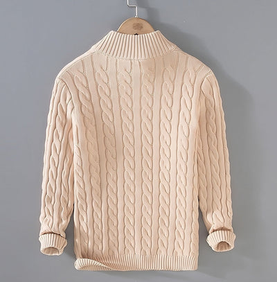 Antony | Pull homme torsadé à demi-zip
