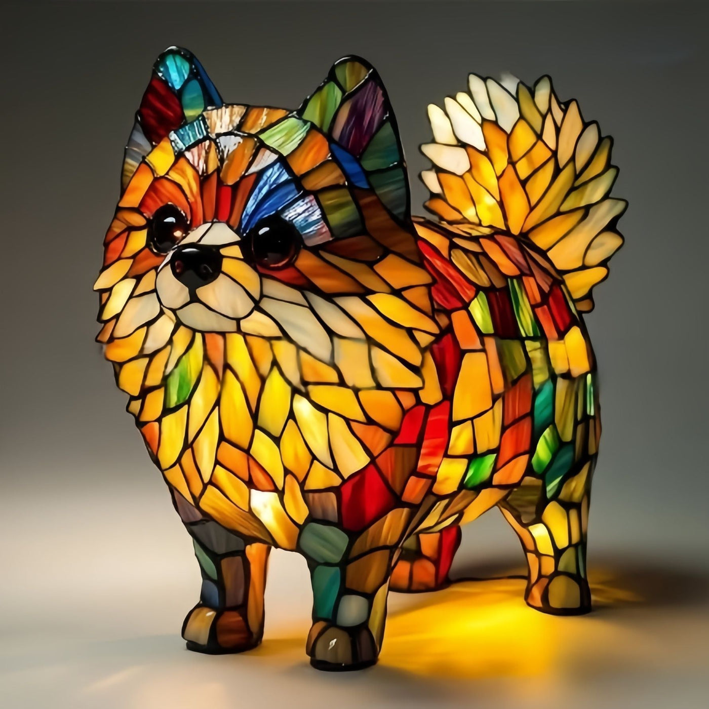 Perline | Lampe Tiffany Magisk en forme de chien