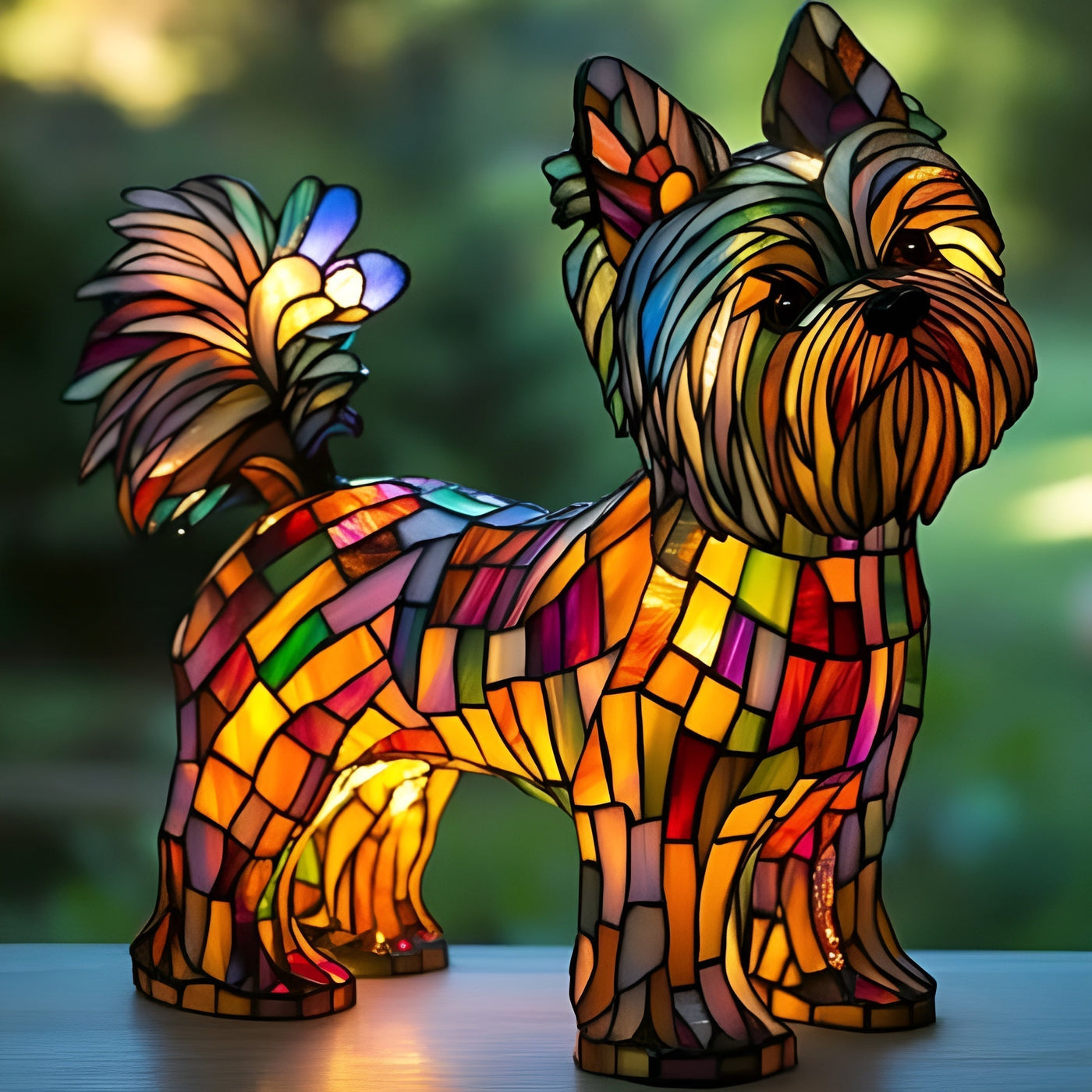 Fiora | Lampe Tiffany Magisk en forme de chien