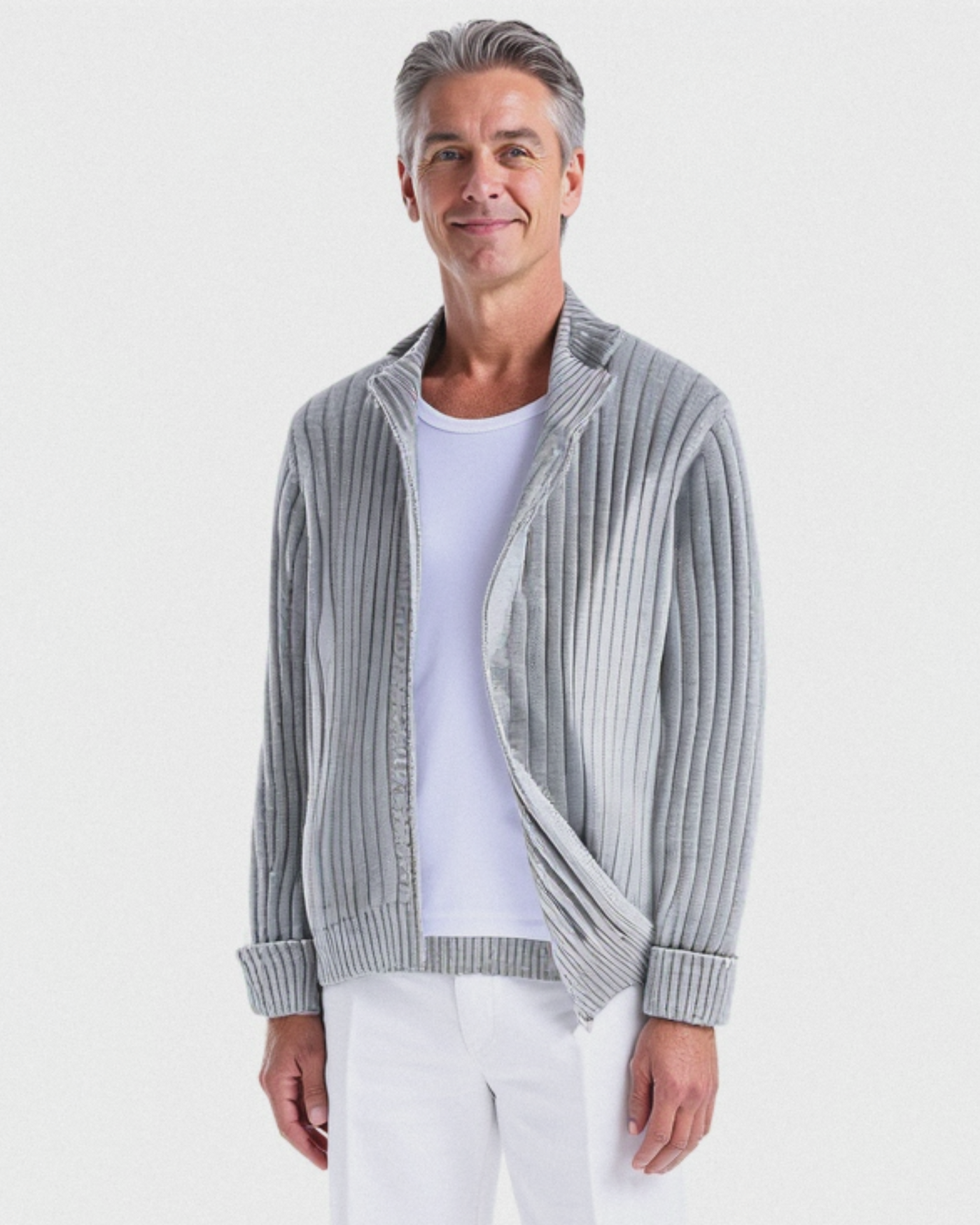 Massimo | Cardigan pour homme en coton luxueux