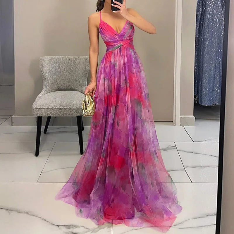 Giselle | Maxi-robe Envoûtante avec Imprimé Floral