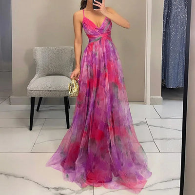 Giselle | Maxi-robe Envoûtante avec Imprimé Floral
