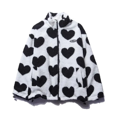 Katharina | Veste Réversible à Cœurs