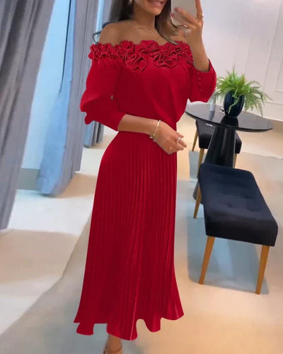 Aria | Superbe Robe Maxi Sans Épaules