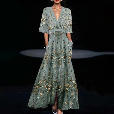 Jamie | Robe Élégante à Motifs Floraux