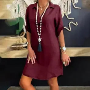 Leonildea | Robe droite en coton