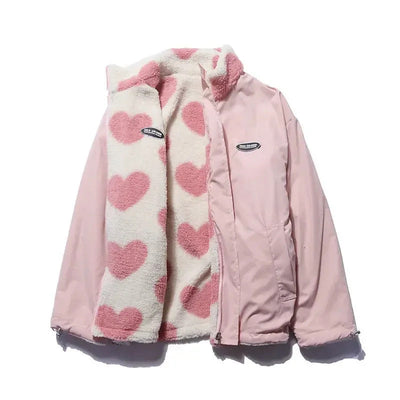 Katharina | Veste Réversible à Cœurs