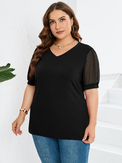 Veronique | Blouse élégante avec manches bouffantes féminines