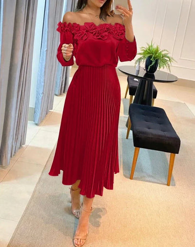 Aria | Superbe Robe Maxi Sans Épaules