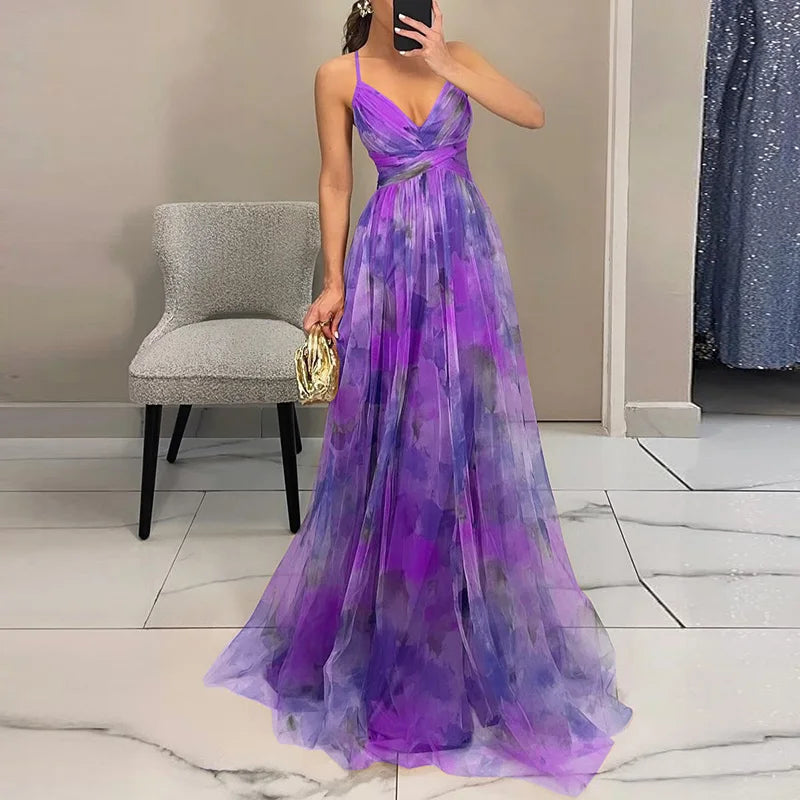 Giselle | Maxi-robe Envoûtante avec Imprimé Floral
