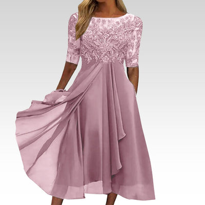 Taryn | Robe midi en dentelle élégante