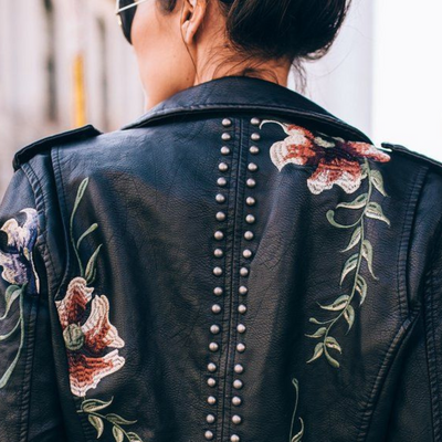 Livia | Veste avec broderie florale rétro