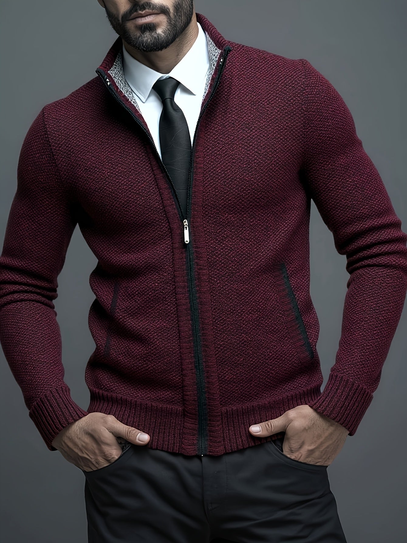 Théodore | Cardigan zippé en maille