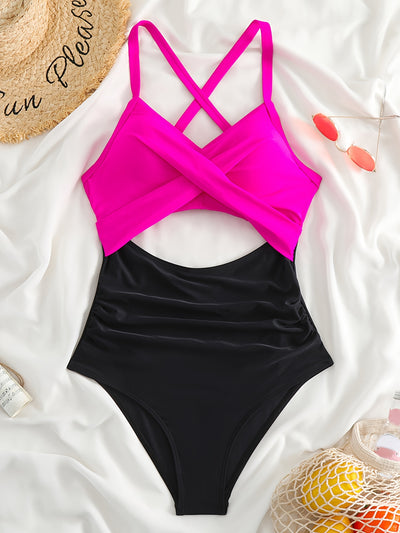 Josephine | Maillot de bain avec décolleté croisé et découpe